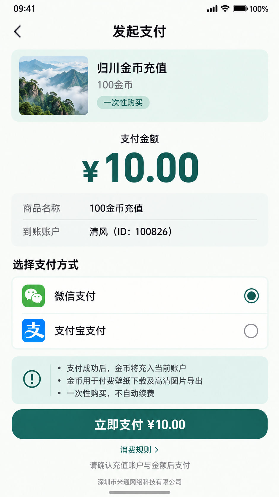 支付界面